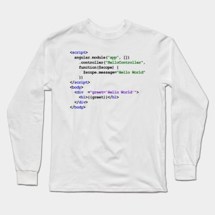 AngularJS New Baby Long Sleeve T-Shirt